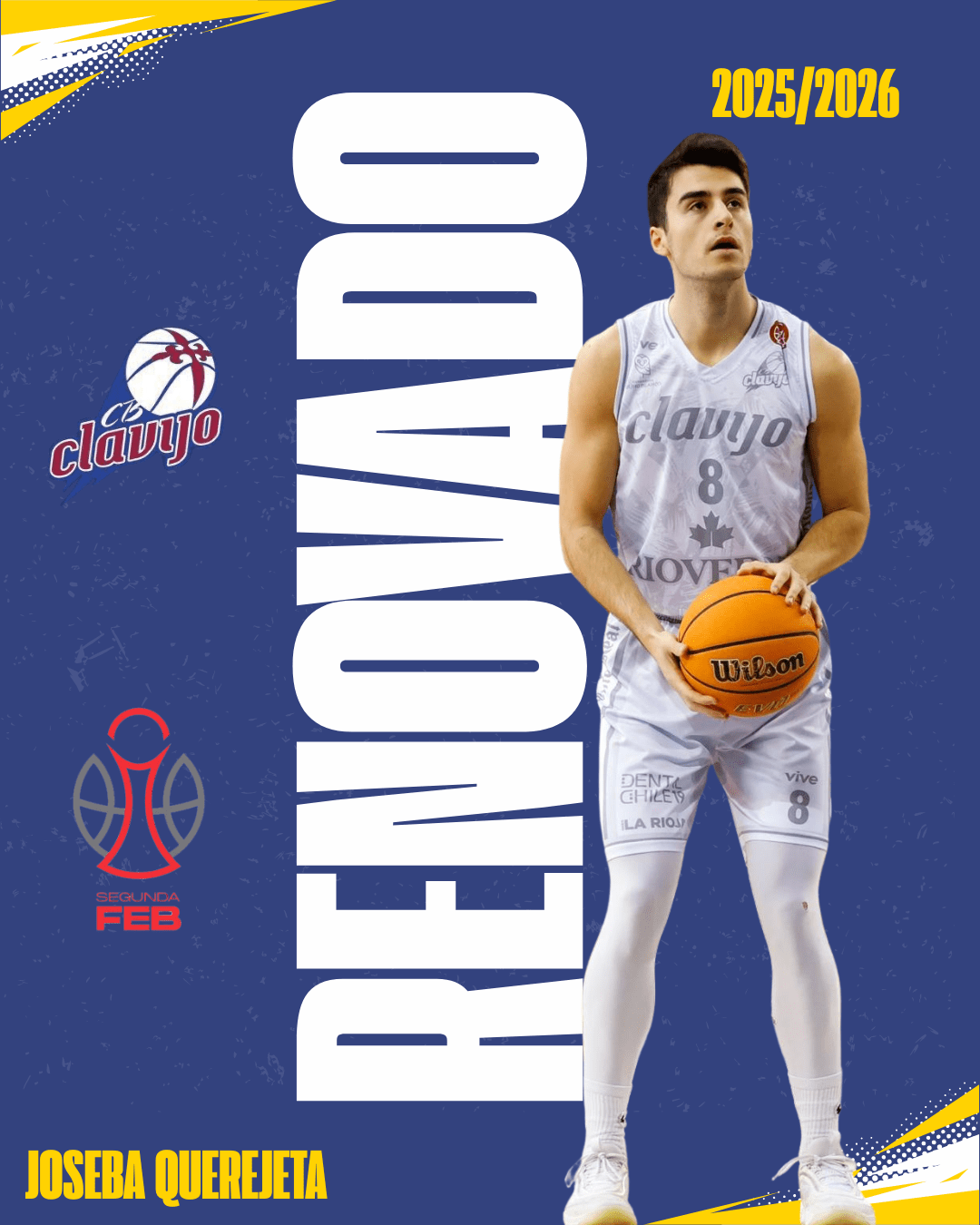 Lee más sobre el artículo Joseba Querejeta seguirá dirigiendo el juego del CB Clavijo en la temporada 2025/26