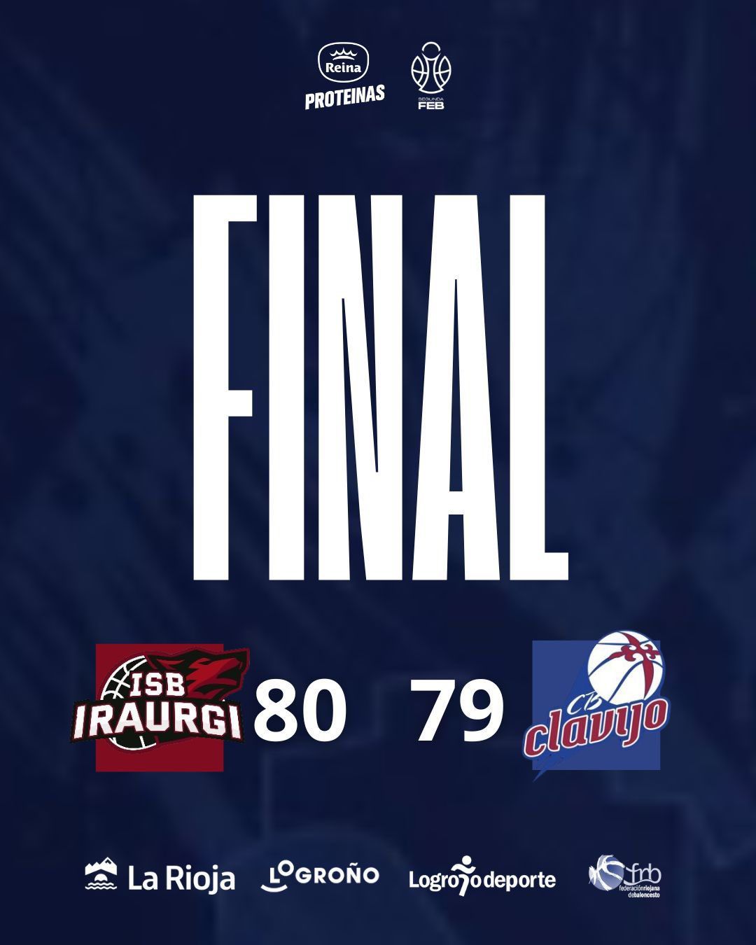 Lee más sobre el artículo 🏀 ISB Iraurgi vs CB Clavijo
