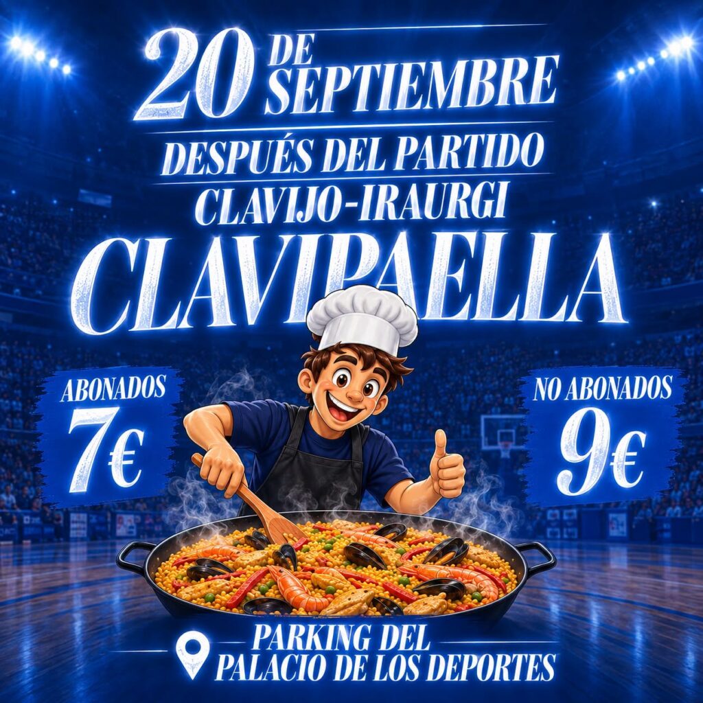 ClaviPaella el domingo 20 de septiembre tras el partido de la Copa España contra Iraurgui